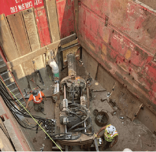 Hennepin Avenue Sanitary Sewer, 5th to 7th Street – GBM 4800 Jacking Frame & Guidance System