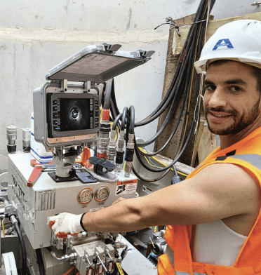 Renewal of New Sewer – GBM 339A Jacking Frame & Guidance System, Custom Pullback Reamers