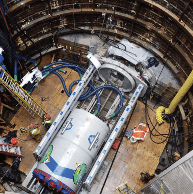 Lockbourne Intermodal Subtrunk Extento Project – SL82P MTBM Face-Access system, MixedFace Disc Cutter Head, Airlock Chamber, AZ100 TGS